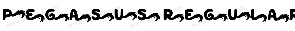 Pegasus Regular字体转换